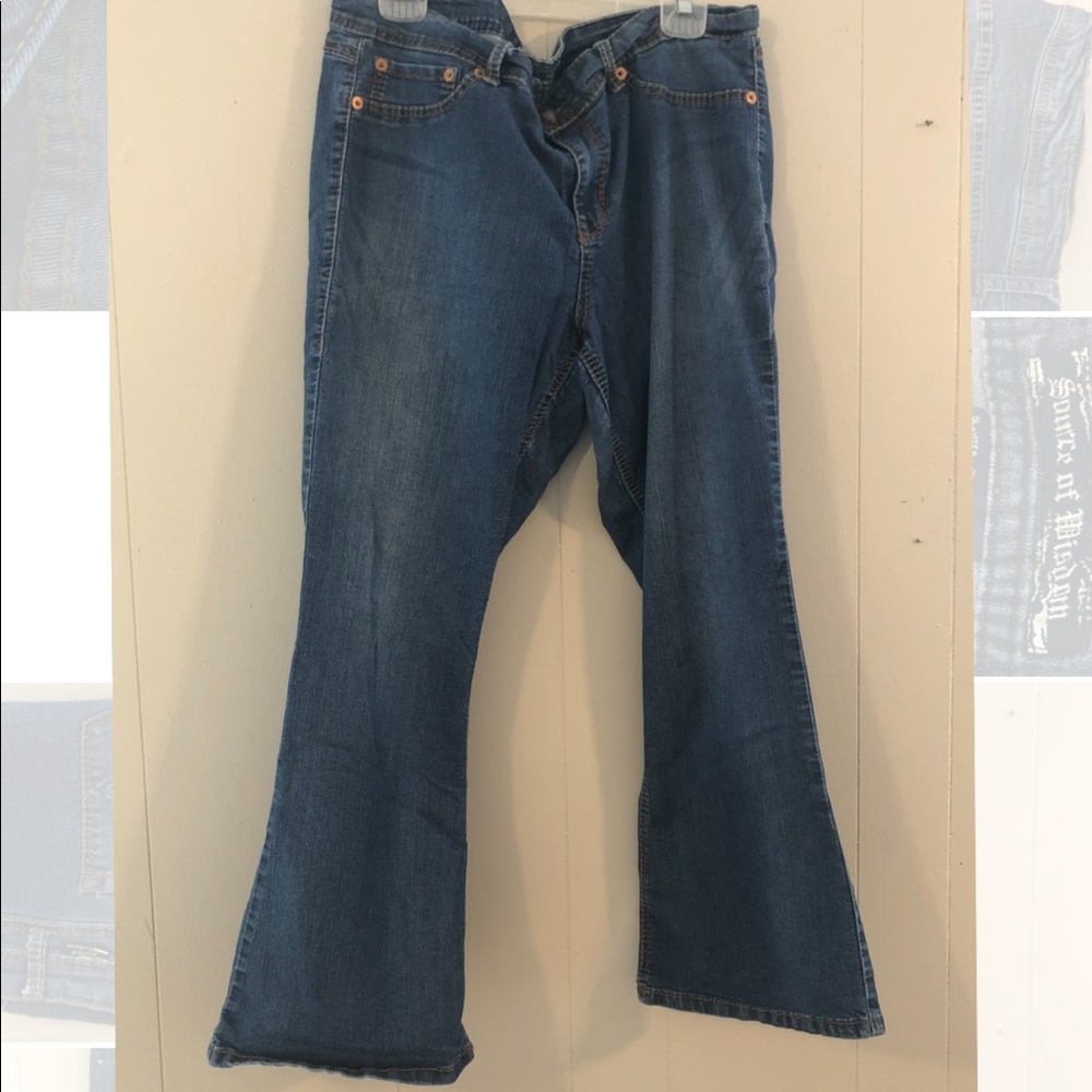 Size 20 mini flare jeans